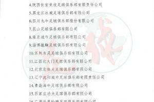 17家俱乐部通过中甲准入审核，仅贵州未获准入